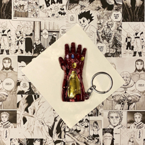 Llavero guantelete de Iron man con gemas del infinito
