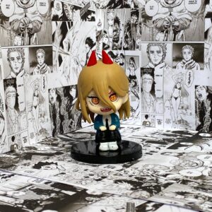 Figura chibi Chainsaw man Power sentada