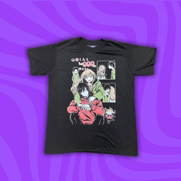 Franela negra Mi amor por Yamada esta al Nv999