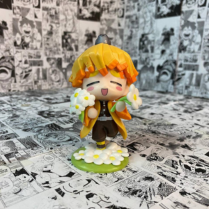 Figura chibi Demon slayer Zenitsu (Incluye caja)