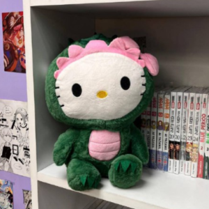 Peluche Hello Kitty disfraz dinosaurio