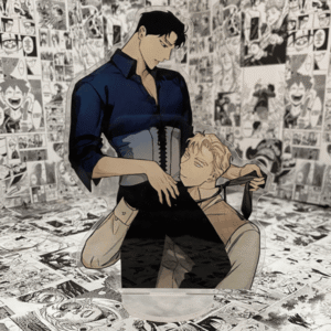 Acrilico Rosas y Champan Leewon y Cesar