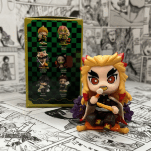 Figura chibi Demon slayer Rengoku (Incluye caja)