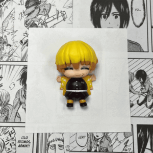 Figura chibi Demon slayer Zenitsu acostado