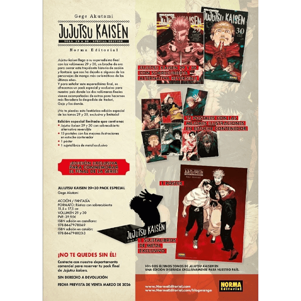 Pack Jujutsu kaisen 29 y 30 Edición especial limitada - Image 2