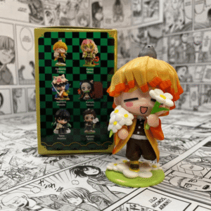 Figura chibi Demon slayer Zenitsu (Incluye caja)