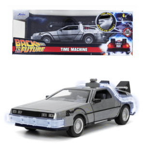 DeLorean Time Machine Back to the future I with Light escala 1:24 Jada