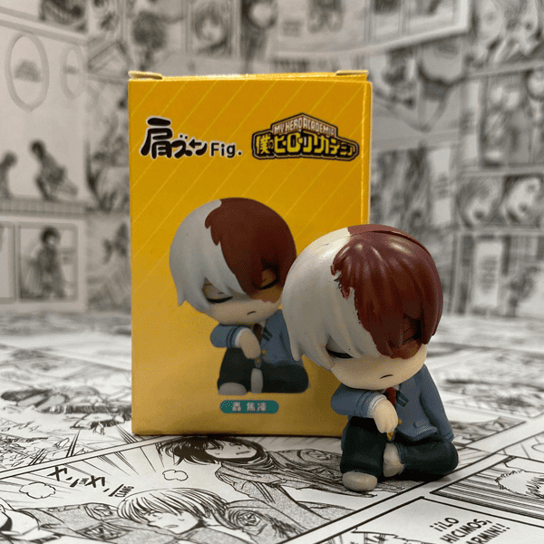 Figura chibi BNHA Todoroki dormido incluye caja